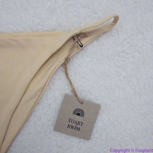 NEW Toast Swim Free People String Bikini Bottom in beige , XL - Picture 4 of 16
